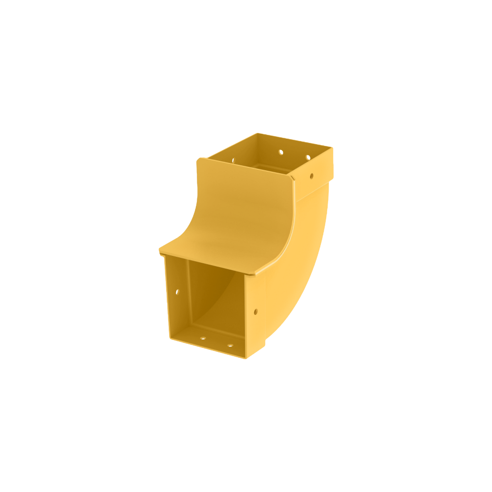 Raceways | Internal Cover Outlet Elbow 100mm Raceways | Internal Cover Outlet Elbow 100mm