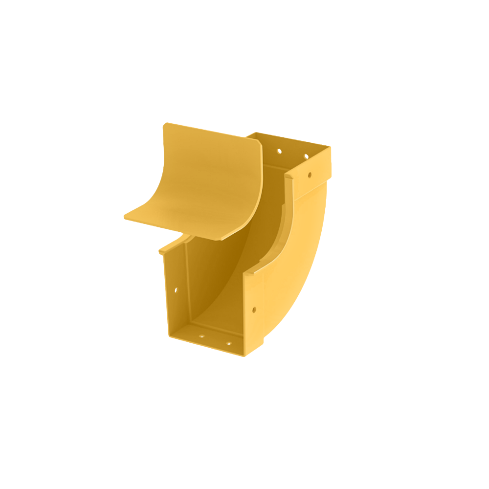 Raceways | Internal Cover Outlet Elbow 100mm Raceways | Internal Cover Outlet Elbow 100mm