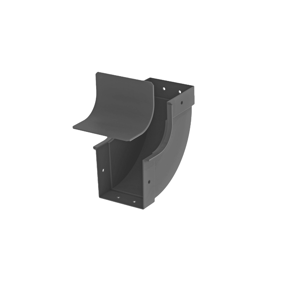 Raceways | Internal Cover Outlet Elbow 100mm Raceways | Internal Cover Outlet Elbow 100mm
