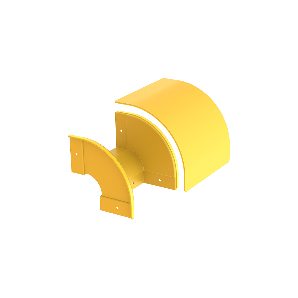 Raceways | Externally Covered Landing Elbow 200mm - Thumbnail