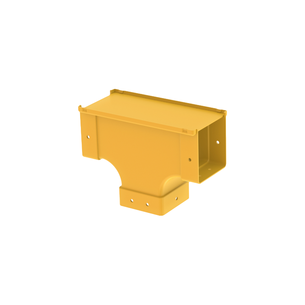 Raceways | Top Side Open Vertical Drop 100mm | W/ Cover