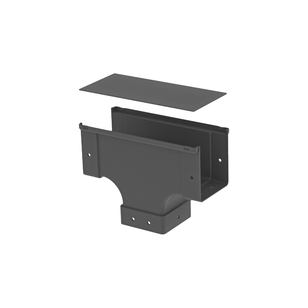 Raceways | Top Side Open Vertical Drop 100mm | W/ Cover