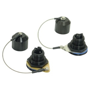 Receptacle Jam Nut for TACLight™ Hermaphroditic Fiber Optic Connector - Thumbnail