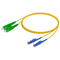 SC/APC-LSH/UPC | Single Mode G657.A2 Duplex Patch Cord | 2.0x4.1mm SC/APC-LSH/UPC | Single Mode G657.A2 Duplex Patch Cord | 2.0x4.1mm