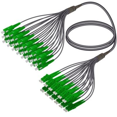 SC/APC-LC/APC | 24 Fiber Universal Fanout | Single Mode G657.A2 | 4.8/1.8mm