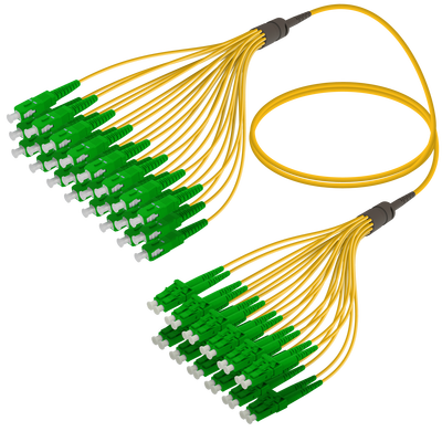 SC/APC-LC/APC | 24 Fibers Fanout | Single Mode G657.A2 | 3.0/1.8mm SC/APC-LC/APC | 24 Fibers Fanout | Single Mode G657.A2 | 3.0/1.8mm