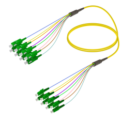 Samm Teknoloji - SC/APC-LC/APC | 8 Fiber Fanout | Single Mode G657.A2 | 3.0/0.9mm Samm Teknoloji - SC/APC-LC/APC | 8 Fiber Fanout | Single Mode G657.A2 | 3.0/0.9mm