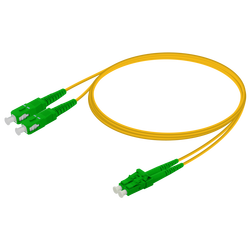 SC/APC-LC/APC | Single Mode G657.A2 Duplex Patch Cord | 2.0x4.1mm SC/APC-LC/APC | Single Mode G657.A2 Duplex Patch Cord | 2.0x4.1mm