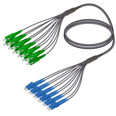 SC/APC-LC/UPC | 12/16 Fiber | Fiber Fanout Single Mode G657.A1 | 6.0/1.6mm