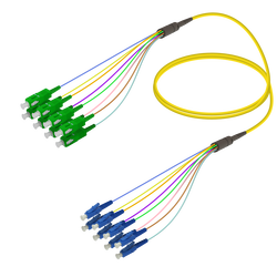 Samm Teknoloji - SC/APC-LC/UPC | 8 Fiber Fanout | Single Mode G657.A2 | 3.0/0.9mm (1) Samm Teknoloji - SC/APC-LC/UPC | 8 Fiber Fanout | Single Mode G657.A2 | 3.0/0.9mm (1)