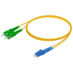 SC/APC-LC/UPC | Single Mode G657.A2 Duplex Patch Cord | 2.0x4.1mm