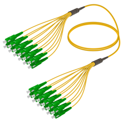 SC/APC-SC/APC | 12 Fiber Fanout | Single Mode G657.A2 | 3.0/1.8mm