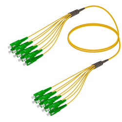 SC/APC-SC/APC | 8 Fiber Fanout | Single Mode G657.A2 | 3.0/1.8mm SC/APC-SC/APC | 8 Fiber Fanout | Single Mode G657.A2 | 3.0/1.8mm