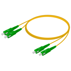 SC/APC-SC/APC | Single Mode G657.A2 Duplex Patch Cord | 2.0x4.1mm - Thumbnail