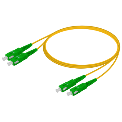 Samm Teknoloji - SC/APC-SC/APC | Single Mode G657.A2 Duplex patchcord | 1.6mm