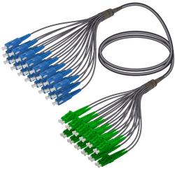 Samm Teknoloji - SC/UPC-LC/APC | 24 Fiber Universal Fanout | Single Mode G657.A2 | 4.8/1.8mm Samm Teknoloji - SC/UPC-LC/APC | 24 Fiber Universal Fanout | Single Mode G657.A2 | 4.8/1.8mm