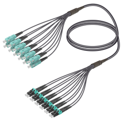 Samm Teknoloji - SC/UPC-LC/UPC | 12 Fiber Universal Fanout | Multi Mode G651.OM3 | 4.8/1.8mm Samm Teknoloji - SC/UPC-LC/UPC | 12 Fiber Universal Fanout | Multi Mode G651.OM3 | 4.8/1.8mm