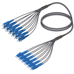 Samm Teknoloji - SC/UPC-LC/UPC | 12 Fiber Universal Fanout | Single Mode G657.A2 | 4.8/1.8mm Samm Teknoloji - SC/UPC-LC/UPC | 12 Fiber Universal Fanout | Single Mode G657.A2 | 4.8/1.8mm