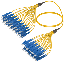 SC/UPC-LC/UPC | 24 Fibers Fanout | Single Mode G657.A2 | 3.0/1.8mm
