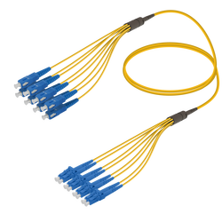 Samm Teknoloji - SC/UPC-LC/UPC | 8 Fiber Fanout | Single Mode G657.A2 | 3.0/1.8mm Samm Teknoloji - SC/UPC-LC/UPC | 8 Fiber Fanout | Single Mode G657.A2 | 3.0/1.8mm
