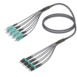 SC/UPC-LC/UPC | 8 Fiber Universal Fanout | Multi Mode G651.OM3 | 4.8/1.8mm - Thumbnail