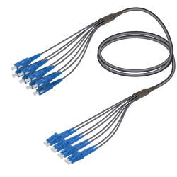 SC/UPC-LC/UPC | 8 Fiber Universal Fanout | Single Mode G657.A2 | 4.8/1.8mm