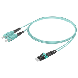 SC/UPC-LC/UPC | Multi Mode G651.OM3 Duplex Patch Cord | 2.0x4.1mm