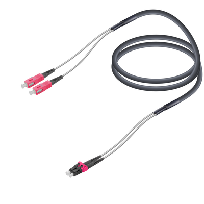 SC/UPC-LC/UPC | Multi Mode G651.OM4 Çelik Korugeli FTTA Breakout | 7.0x2.85mm