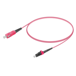 SC/UPC-LC/UPC | Multi Mode G651.OM4 Simplex Patch Cord | 2.0mm - Thumbnail