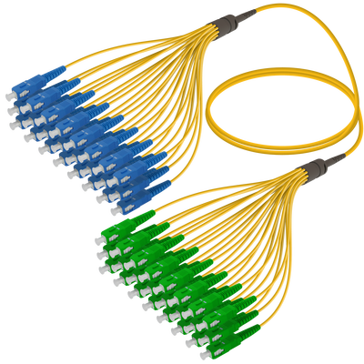 SC/UPC-SC/APC | 24 Fiber Fanout | Single Mode G657.A2 | 3.0/1.8mm SC/UPC-SC/APC | 24 Fiber Fanout | Single Mode G657.A2 | 3.0/1.8mm