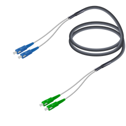 SC/UPC-SC/APC | Single Mode G657.A2 Çelik Korugeli FTTA Breakout | 7.0x2.85mm