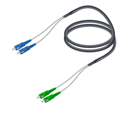 SC/UPC-SC/APC | Single Mode G657.A2 Çelik Korugeli FTTA Breakout | 7.0x2.85mm