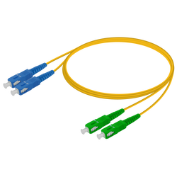 Samm Teknoloji - SC/UPC-SC/APC | Single Mode G657.A2 Duplex Patch Cord | 2.0x4.1mm (1) Samm Teknoloji - SC/UPC-SC/APC | Single Mode G657.A2 Duplex Patch Cord | 2.0x4.1mm (1)