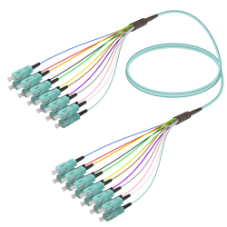 SC/UPC-SC/UPC | 12 Fiber Fanout | Multi Mode G651.OM3 | 3.0/0.9mm SC/UPC-SC/UPC | 12 Fiber Fanout | Multi Mode G651.OM3 | 3.0/0.9mm