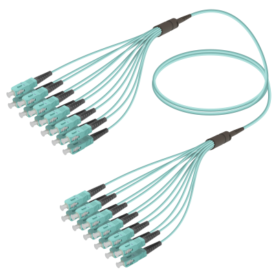 SC/UPC-SC/UPC | 12 Fiber Fanout | Multi Mode G651.OM3 | 3.0/1.8mm