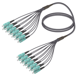 SC/UPC-SC/UPC | 12 Fiber Universal Fanout | Multi Mode G651.OM3 | 4.8/1.8mm SC/UPC-SC/UPC | 12 Fiber Universal Fanout | Multi Mode G651.OM3 | 4.8/1.8mm
