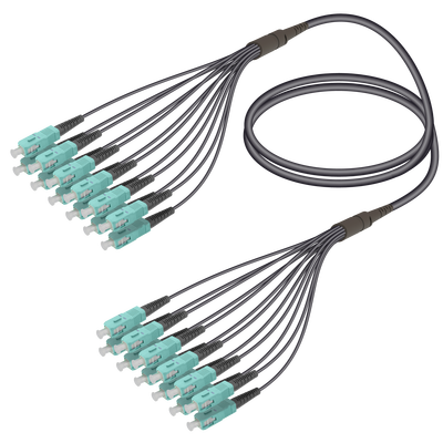 SC/UPC-SC/UPC | 12 Fiber Universal Fanout | Multi Mode G651.OM3 | 4.8/1.8mm SC/UPC-SC/UPC | 12 Fiber Universal Fanout | Multi Mode G651.OM3 | 4.8/1.8mm