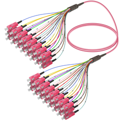 SC/UPC-SC/UPC | 24 Fiber Fanout | Multi Mode G651.OM4 | 3.0/0.9mm SC/UPC-SC/UPC | 24 Fiber Fanout | Multi Mode G651.OM4 | 3.0/0.9mm