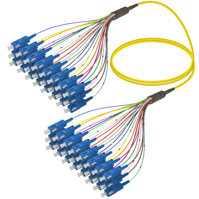 SC/UPC-SC/UPC | 24 Fiber Fanout | Single Mode G657.A2 | 3.0/0.9mm SC/UPC-SC/UPC | 24 Fiber Fanout | Single Mode G657.A2 | 3.0/0.9mm