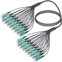 SC/UPC-SC/UPC | 24 Fiber Universal Fanout | Multi Mode G651.OM3 | 4.8/1.8mm