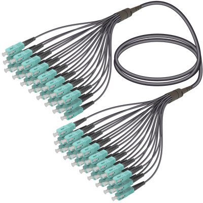 SC/UPC-SC/UPC | 24 Fiber Universal Fanout | Multi Mode G651.OM3 | 4.8/1.8mm