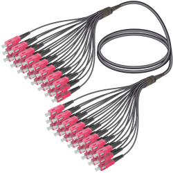 SC/UPC-SC/UPC | 24 Fiber Universal Fanout | Multi Mode G651.OM4 | 4.8/1.8mm - Thumbnail