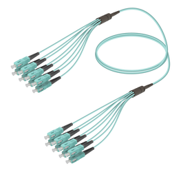 SC/UPC-SC/UPC | 8 Fibers Fanout | Multi Mode G651.OM3 | 3.0/1.8mm
