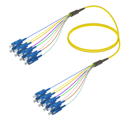 SC/UPC-SC/UPC | 8 Fibers Fanout | Single Mode G657.A2 | 3.0/0.9mm