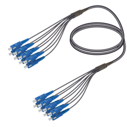 SC/UPC-SC/UPC | 8 Fibers Universal Fanout | Single Mode G657.A2 | 4.8/1.8mm
