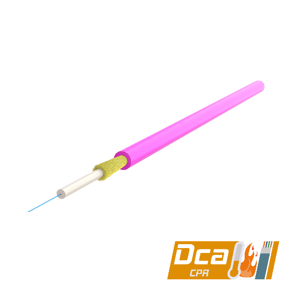 Simplex Fiber Optic Cable 2.0mm | I-V(ZN)H 1x1 | CPR: Dca | 1000 meter  Simplex Fiber Optic Cable 2.0mm | I-V(ZN)H 1x1 | CPR: Dca | 1000 meter