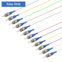 ST/UPC 12 Fiber Pigtail | Single Mode G657.A2 | 0.9mm