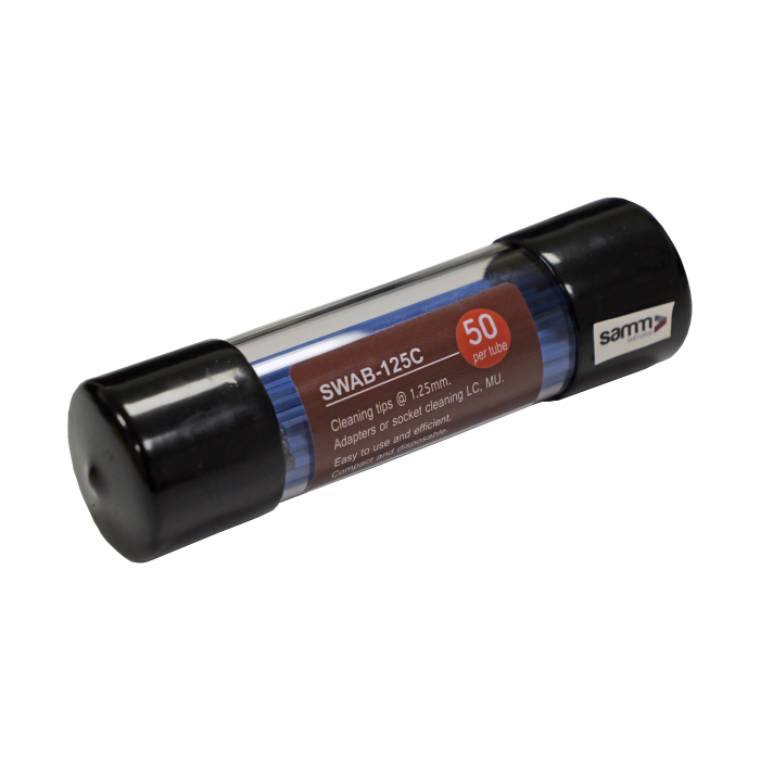 SWAB-250C 2.5mm Hassas Fiber Optik Temizleme Çubukları (50 Adet)
