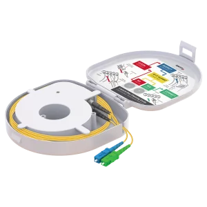 Through Type Fiber Optic OTDR Launch Box | Single Mode G657.A2 | SC UPC/SC APC | 1000 meters - Thumbnail