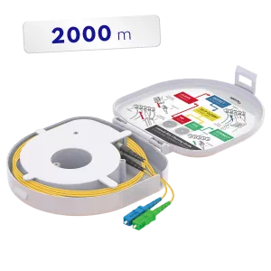 Through Type Fiber Optic OTDR Launch Box | Single Mode G657.A2 | SC UPC/SC APC | 2000 meters Through Type Fiber Optic OTDR Launch Box | Single Mode G657.A2 | SC UPC/SC APC | 2000 meters